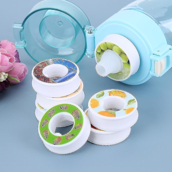 Smaksatt vattenflaska med 7 smakpoddar Air Water Up flaska Frostad svart 650ml Air Starter Up Set Vattenkopp för camping Sport Lavendel Lavender Only w...