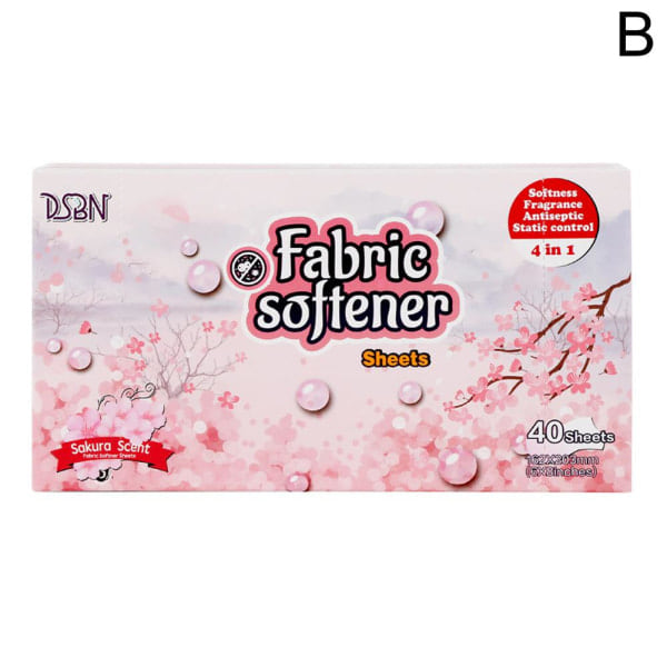 Torktumlare-sköljmedelsservetter för att minska statisk elektricitet Lastin Pink 1 förpackning