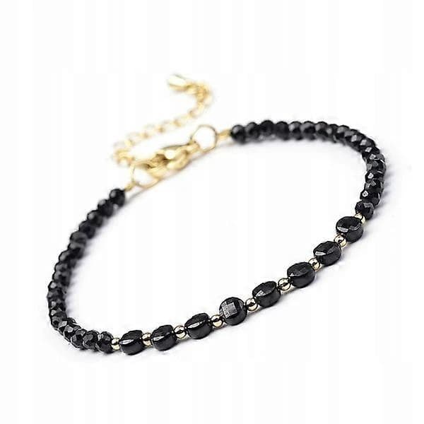 Armbånd Stein Turmalin Svart