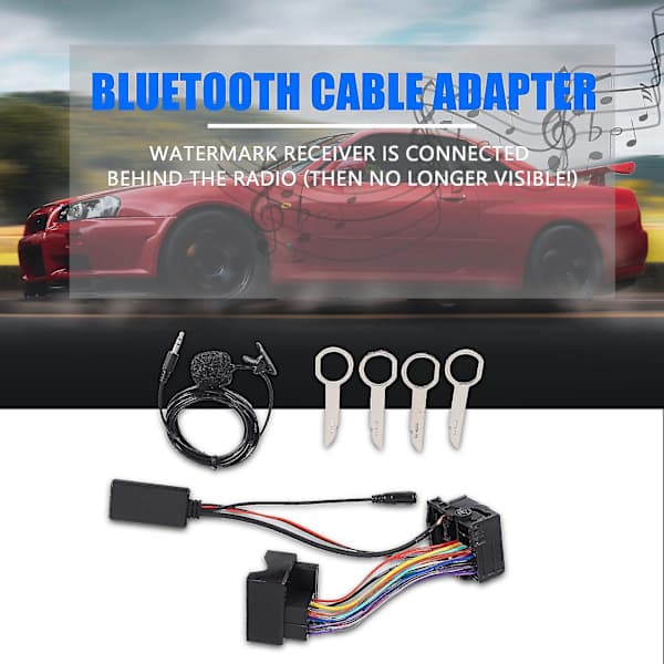 Bluetooth-kabeladapter for bilstereo til Ford Fiesta Focus Mondeo Kuga Sony 6000cd Radio Musikkstrøm