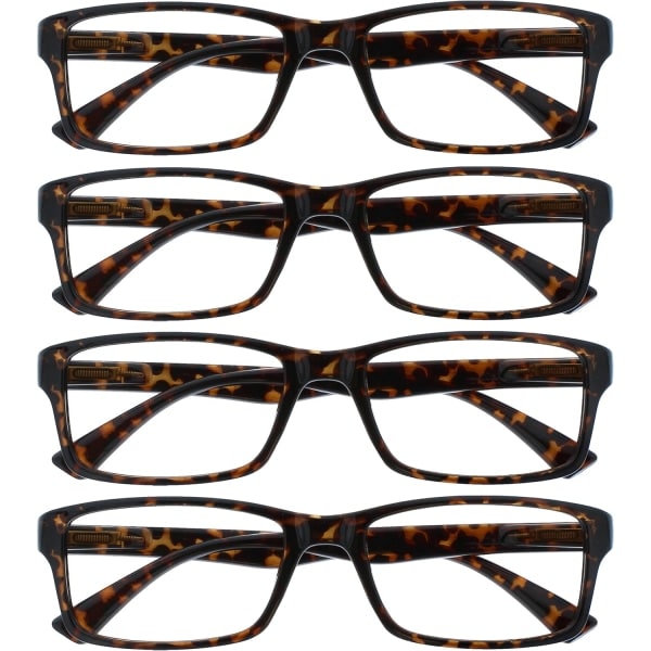 Företag Blue Tortoiseshell Lukulasit Arvo 4 Pakkaus Designer-tyyli Miehet Naiset RRRR92-3 +2,50 Blue Tortoiseshell Blue Tortoiseshell +2.50 Suurennus_ca Blue Tortoiseshell +2.50 Magnification