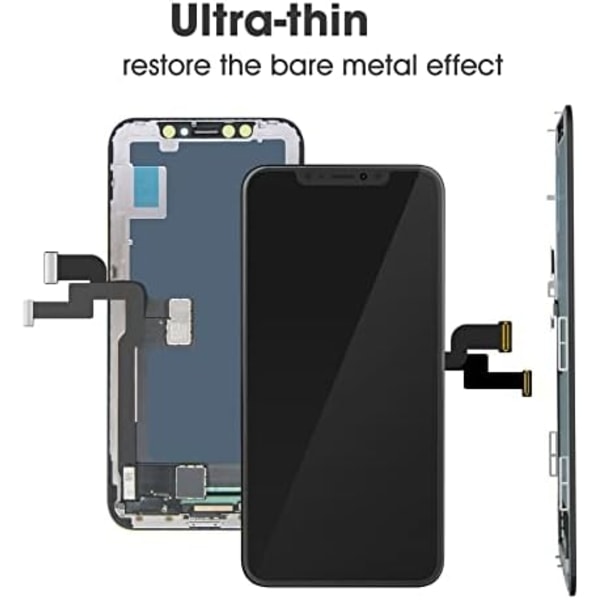 Ersättningsskärm för iPhone Xs med verktyg och vattentätt lim