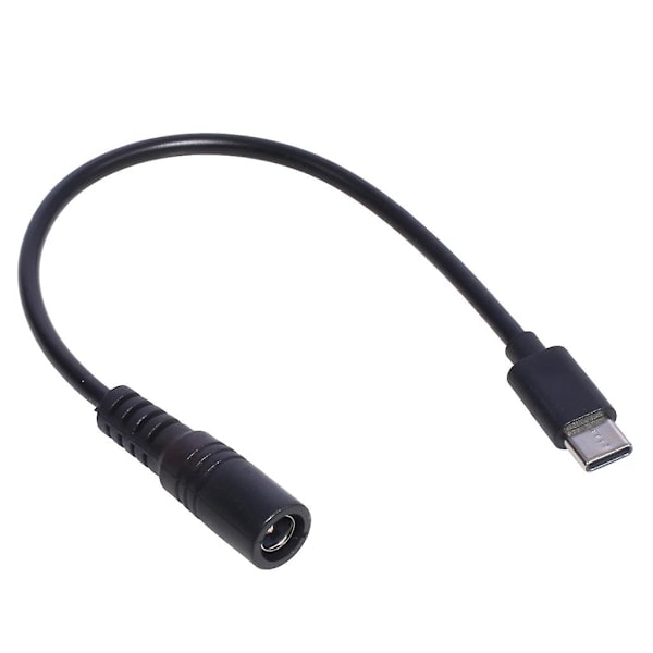Type-C til DC Strømkabel 5V DC 5.5 x 2.1mm Hun til USB C Stik Ladekabel