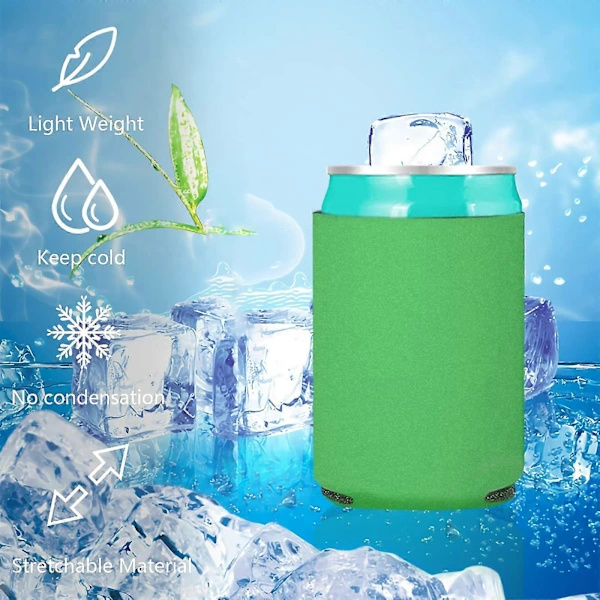 [CA] 6 stk. Dåsekølere til fest, isolerede foldbare ølflaskekølere, 330 ml flasker