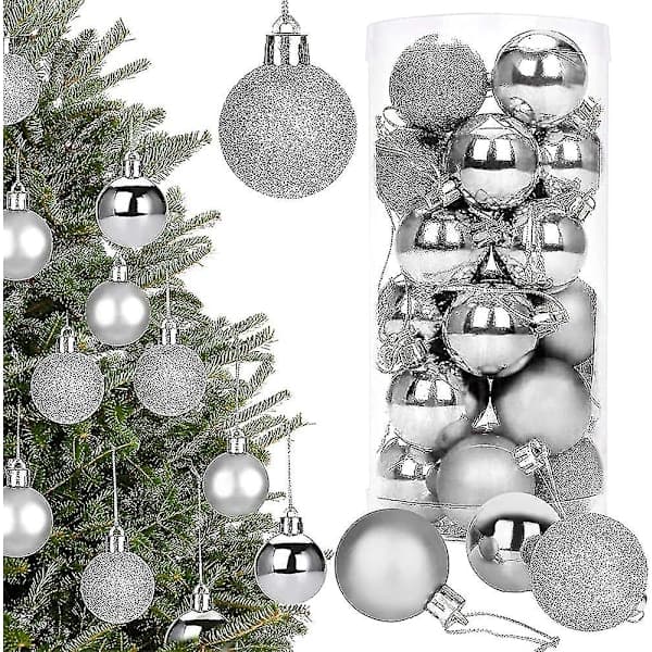 Julekugler, julekuglesæt med 24 stykker 4 cm julekugler