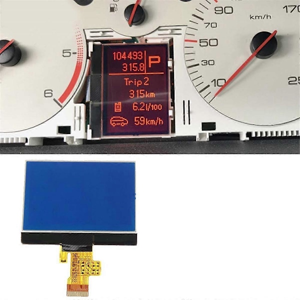 CASA Instrumentbræt LCD-skærm til 407 407SW 407 Coupe 2004-2010 Instrumentpanel Pixel Reparation