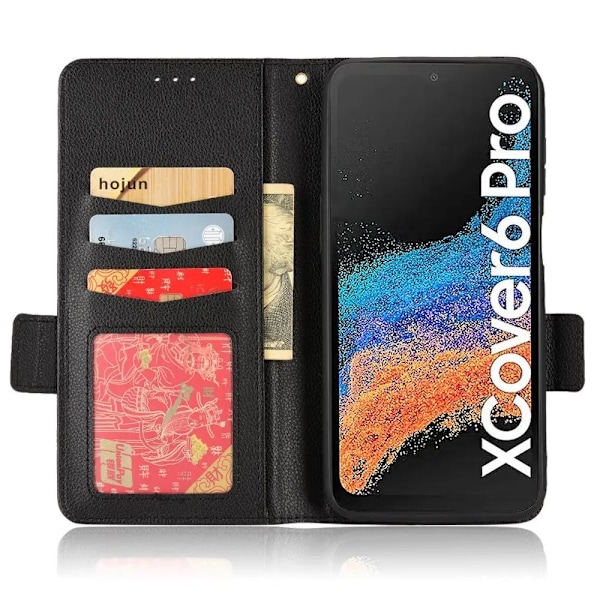 Galaxy S25 Ultra Plånboksfodral PU Läder - Svart 80