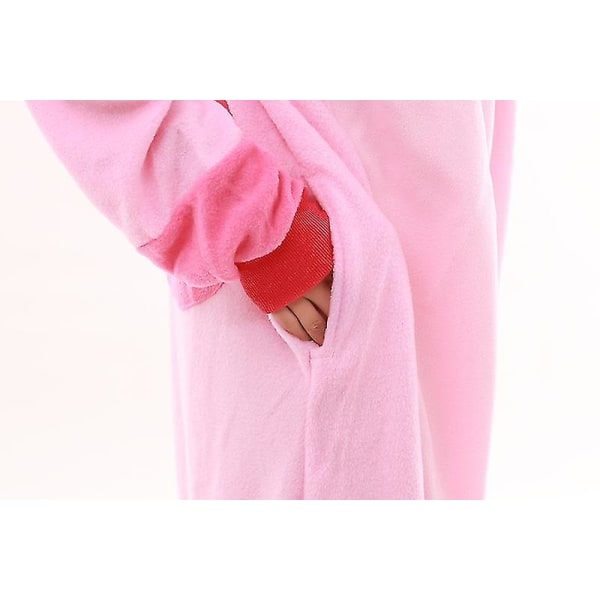 Stitch Pyjamas Anime Cartoon Sovkläder Outfit Jumpsuit_y o Rosa Pink M Pink M