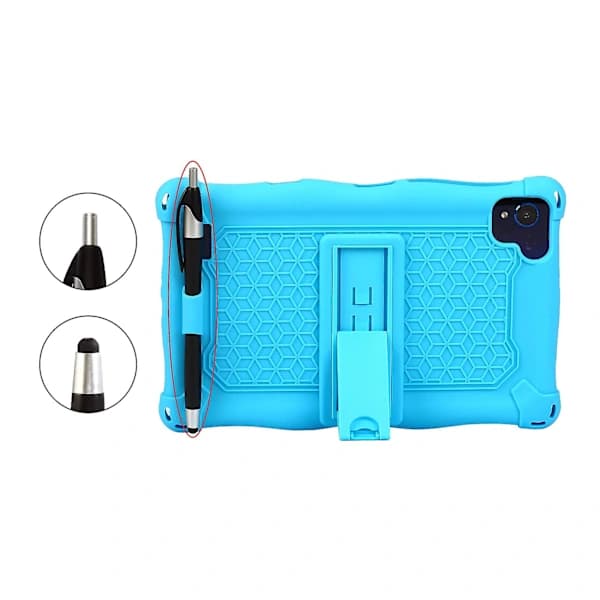 Tabletfodral for Galaxy Tab A7 Lite 2021 8,7 tommer T220 T225 Silikonfodral Tablettstativ med Penn og