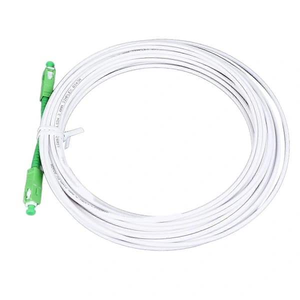 Optisk Modem Forlængerkabel Sæt Armeret Singlemode SC Patchkabel med Flangeforbindelse til FTTH FTTB FTTP SC APC 10m / 32.8ft