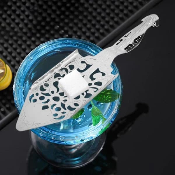 Absintskeer, absintcocktail-skeer i rustfrit stål, gotisk absintfontæne
