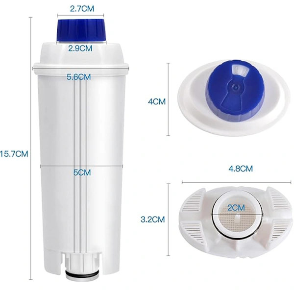 5 stk. kaffemaskine erstatningsvandfilter til Delonghi Dls