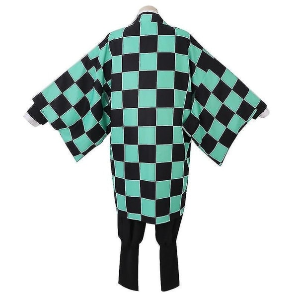 Demon Slayer Kimono Kamado Tanjirou Cosplay Kostym Halloween Anime Uniform Set för Vuxna och Barn V 9-delad uppsättning 110 9 piece set 110