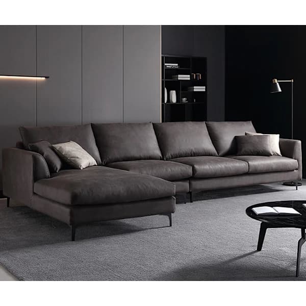 Set med 4 möbelben, moderna triangulära bordsben i metall, 10 cm, möbelben för skåp, soffa, svart