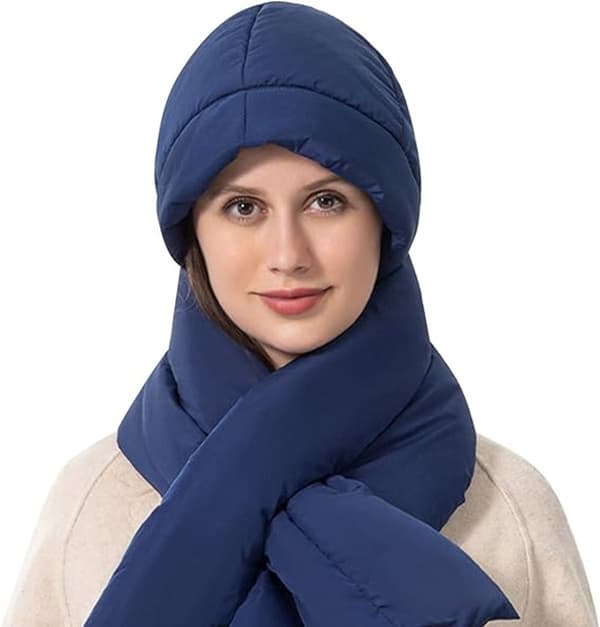 Vinterhue, fleeceforet, strækbar polyester, termisk hue til voksne, cykling, udendørs aktiviteter, blå 58-60 cm blue