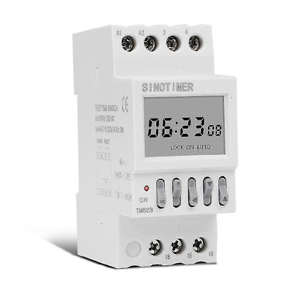 Digitalt astronomisk timerrelæ indendørs timer med astronomisk ur 220V
