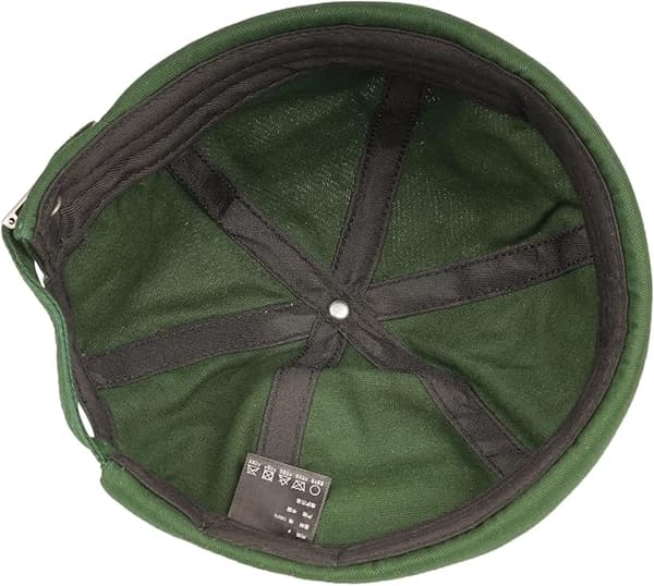 Retro bomullshette for kvinner og menn, justerbar grønn hatt