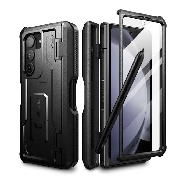 Tech-Protect Galaxy Z Flip 5 Kotelo Kevlar Pro Pen Musta