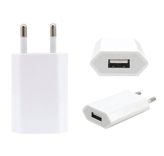 Til iPhone USB-oplader til / Samsung 5V / 1A m.fl. Hvid