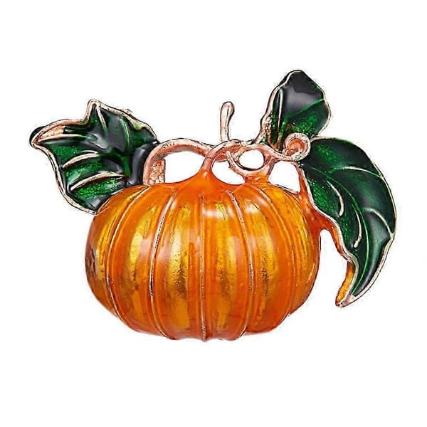 2025 1 st Brosch Bröstnål Legering Pumpa Växter Formdesign för Halloween Dekor (Gul)