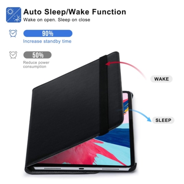iPad Pro 12.9 2022/2021/2020/2018 gen 6/5/4/3 fodral skal - Mörkblå_ca Mörkblå