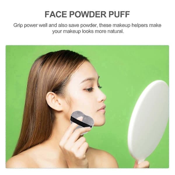 Hjerteformet Makeup Puff til Ansigts 8stk Løst Pudder Makeupværktøj
