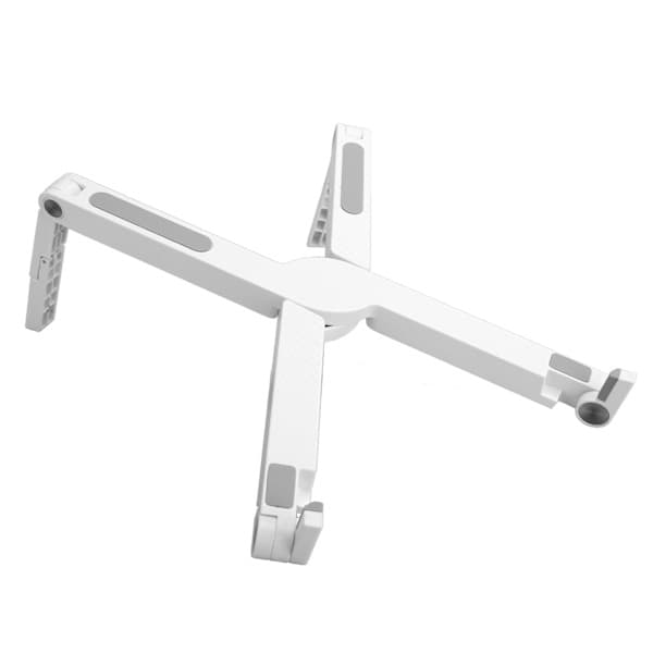 Tablet Notebook Stativ Bærbart Foldbart Laptop Støtte Base Holder Justerbart Beslag Hvid