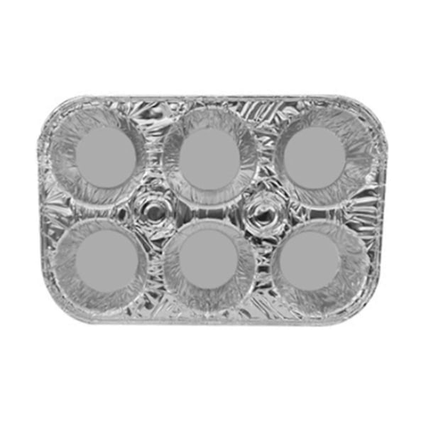 CASA 20-pack 6-kopps muffinsformar i aluminium - Cupcakeformar i aluminium, favoritstorlek för muffinsbakning