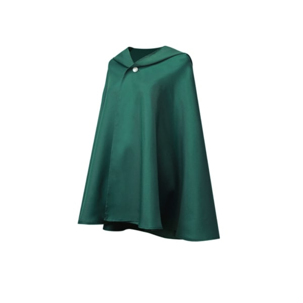 Hyökkäys Titania -viitta Anime Cosplay-asu Vihreä Cape Halloween L M M
