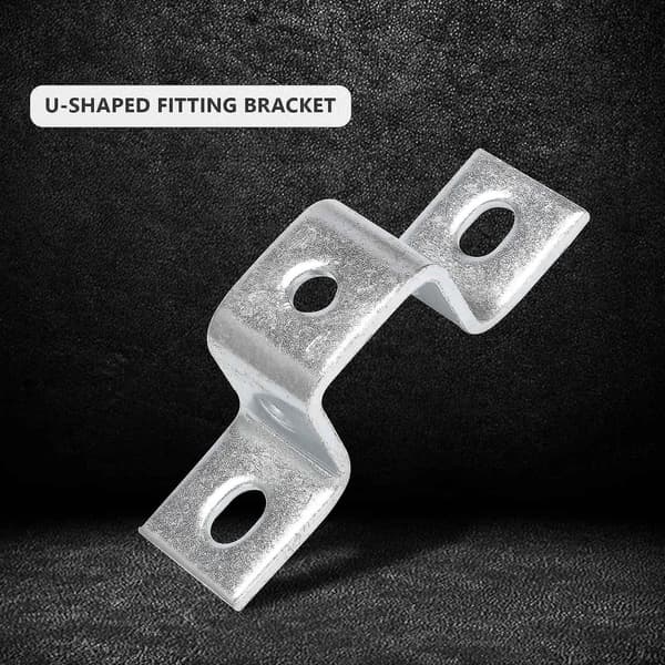 5-håls U-formad stödförbindningsfäste för alla 1-5/8-tums stödkanaler