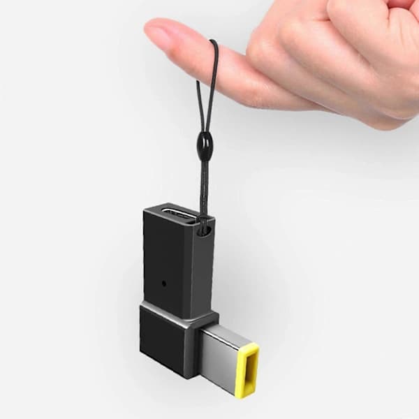 USB C til DC Slim Tip-adapter til Lenovo Thinkpads med 100W PD-hurtigopladning