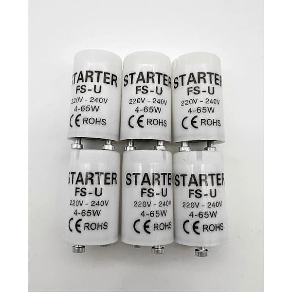 [CA] Starter til lysstofrør - 6 stk. T8/T12 lysstofrørsstarter til forskellige