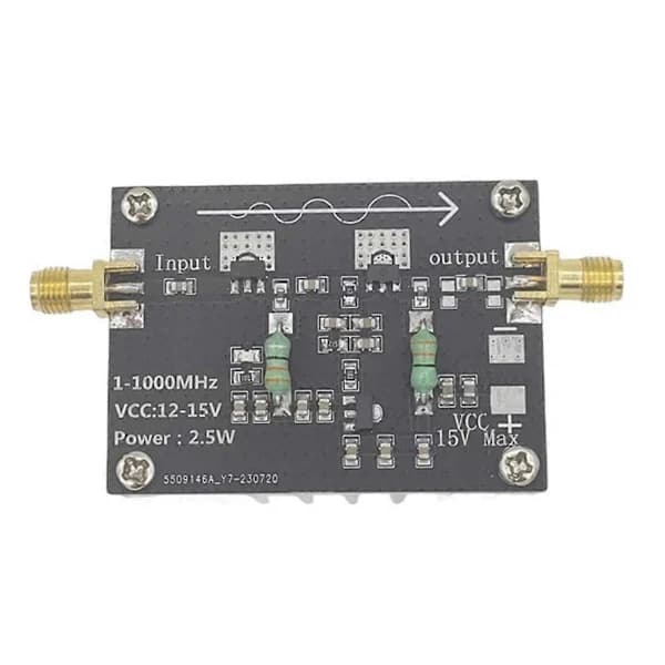 RF Effektforstærker 1-1000MHz/2.5W HF VHF UHF FM Frekvensmodulering Effektforstærkermodul