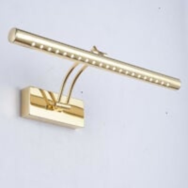 LED-vegglampe for belysning av bilder, speil, veggmalerier, 8W LED i tradisjonell og elegant stil, varmt lys, antikk bronse, leddet. 40cm (CA)