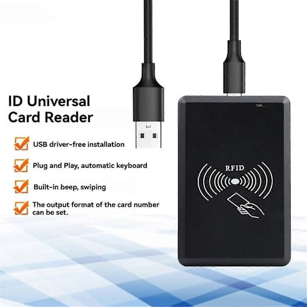 USB RFID-leser 125khz ID Kontaktløs Følsomhet Smartkortleser