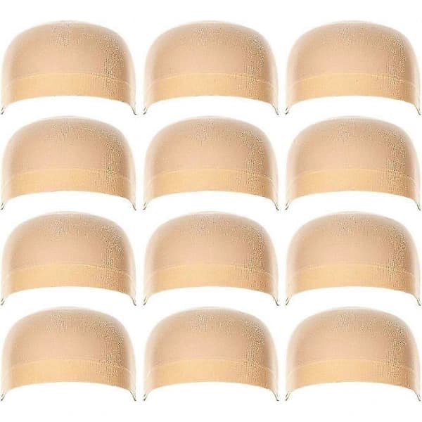 12-pack Perukmössa Perukmössa Perukmössa; Naturbeige; för kvinnor och män