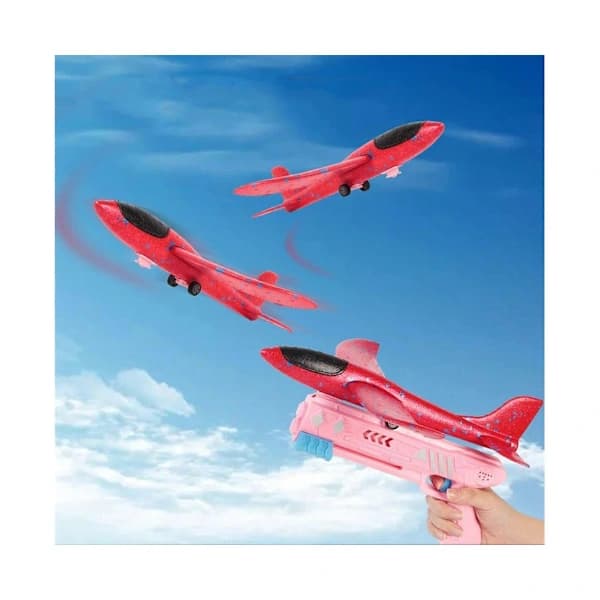 [CA] Flygplanspistol Flygplansleksak Katapult Utomhus Flygande Launcher Utomhusleksaker