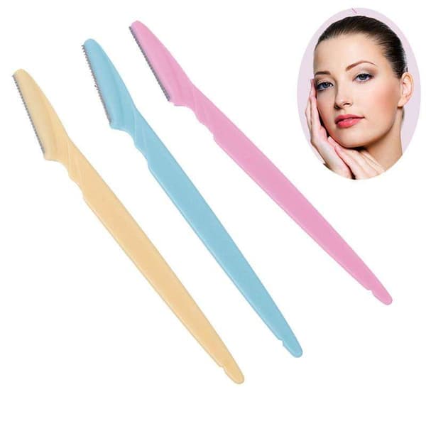 Kulmakarvaveitsi - Partaveitsi 3 kpl monivärinen MultiColor 3st