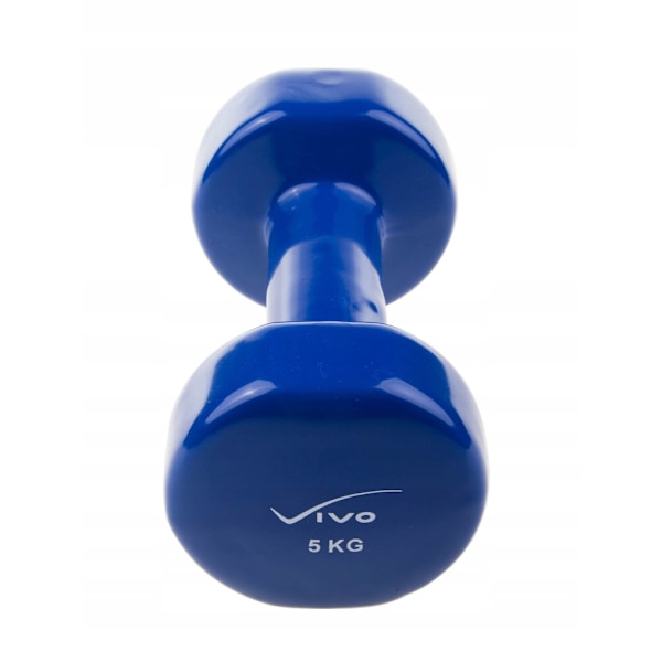 VIVO Hantel Vikt 5 kg Blå, 1 st