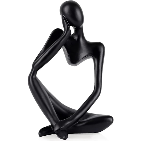 Sort Abstrakt Tænker Skulptur Statue Samling St