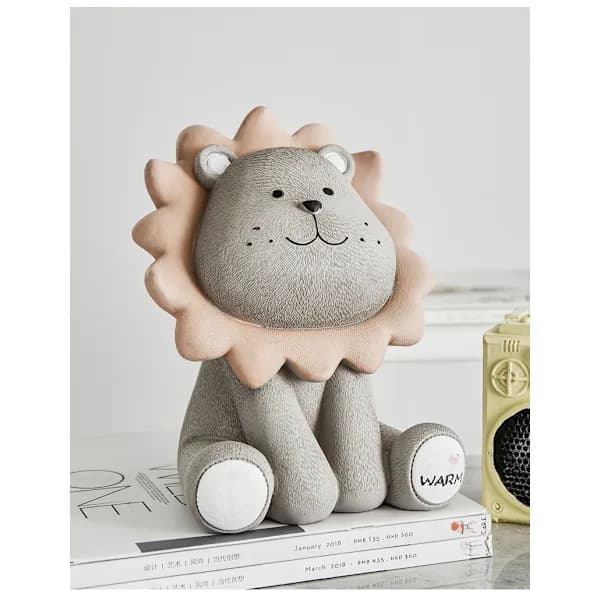 Løve Spargris 12*14*19cm