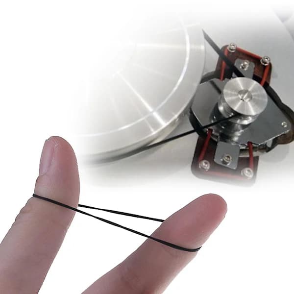 Flat gummibelte for LP-platespiller Phono 80 stk