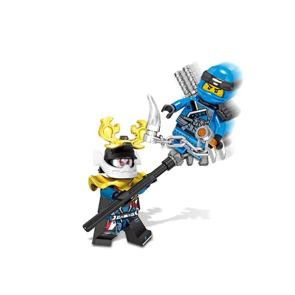 Sett med 24 Ninja minifigurer Kai Jay Sensei Wu Master byggeklosser leker