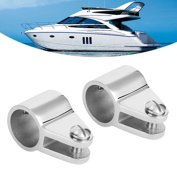 2 stk. Marine kæbebolt rustfrit stål Bimini top båd hardware beslag til oppustelige glasfiberbåde 22MM