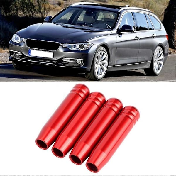 Rød dørlåsknapp i aluminium for E90 3-serie (04-13)