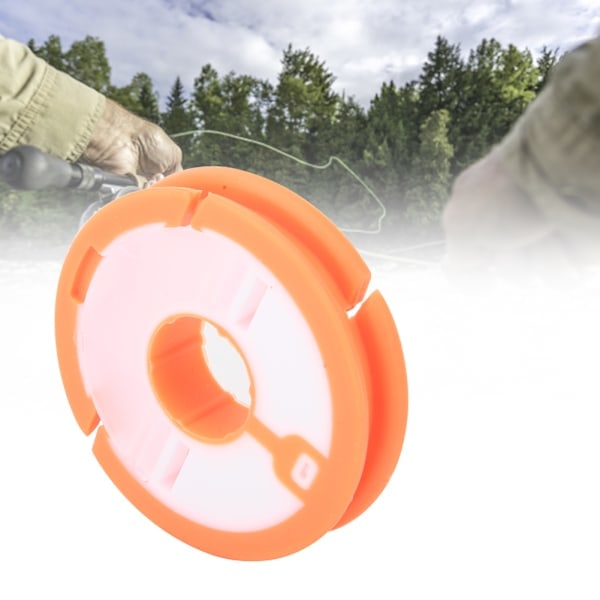 4 stk. Bærbare Plast Runde Sammenklappelige Fiskeline Spole Opbevaringsboks Tilbehør (orange)