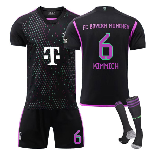 23-24 Bayern München Hemma Fotbollströja för Barn nr 9 Kane KIMMICH 6 16