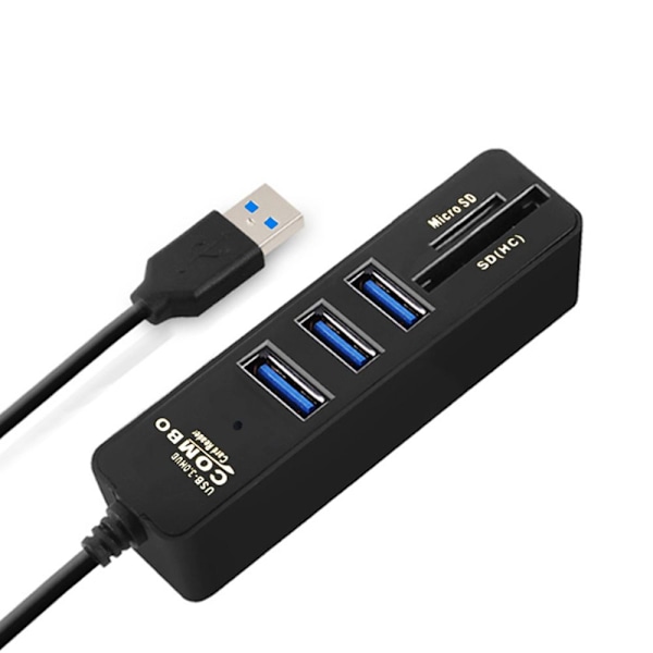 USB-hubbkombination höghastighetsdelare 3 PORTAR USB 3 Ports USB