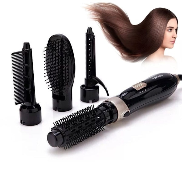 Babyliss roterende varmluftsbørste, fire-i-én, sort KLB