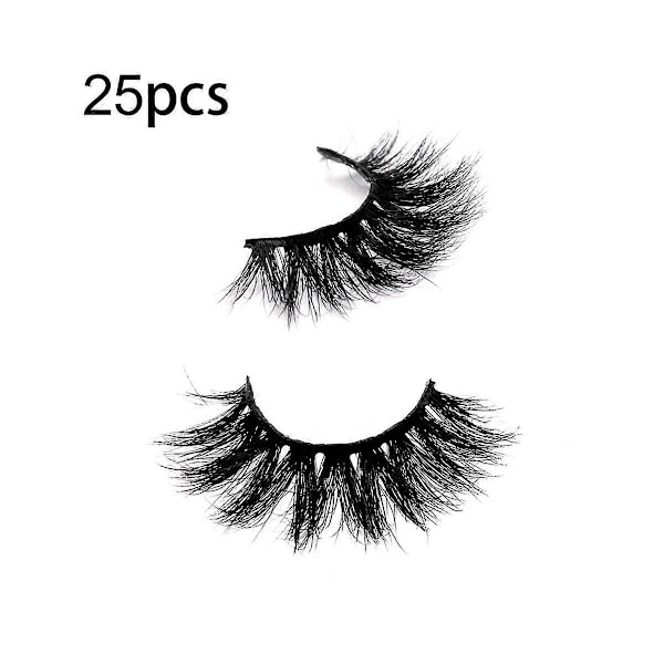 CASA 25 Par Sminke Øyevipper Fluffy Myke Slanke Naturlige Lange Vipper Gjenbrukbare Øyevipper